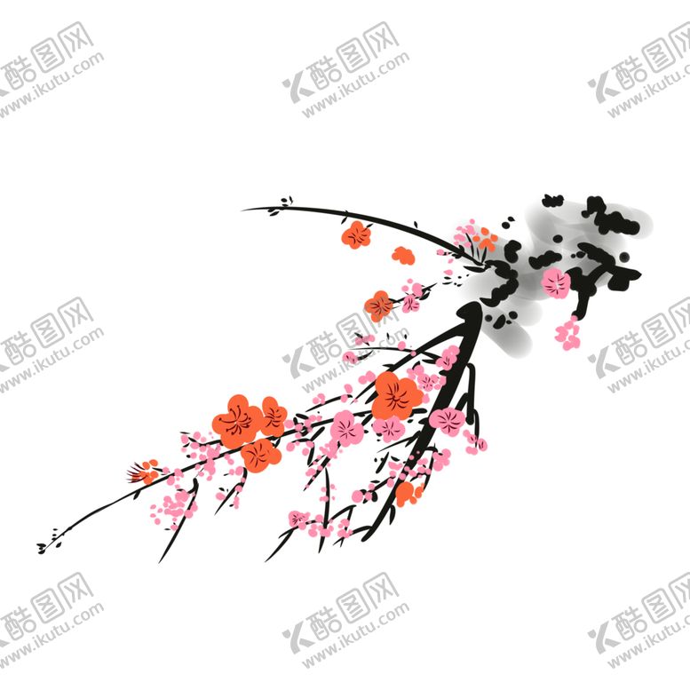 编号：70007409181450356245【酷图网】源文件下载-梅花树枝元素