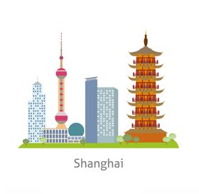 扁平上海旅游景点