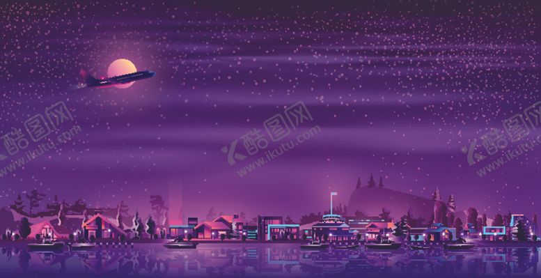 编号：30981605140251098114【酷图网】源文件下载-手绘风景画