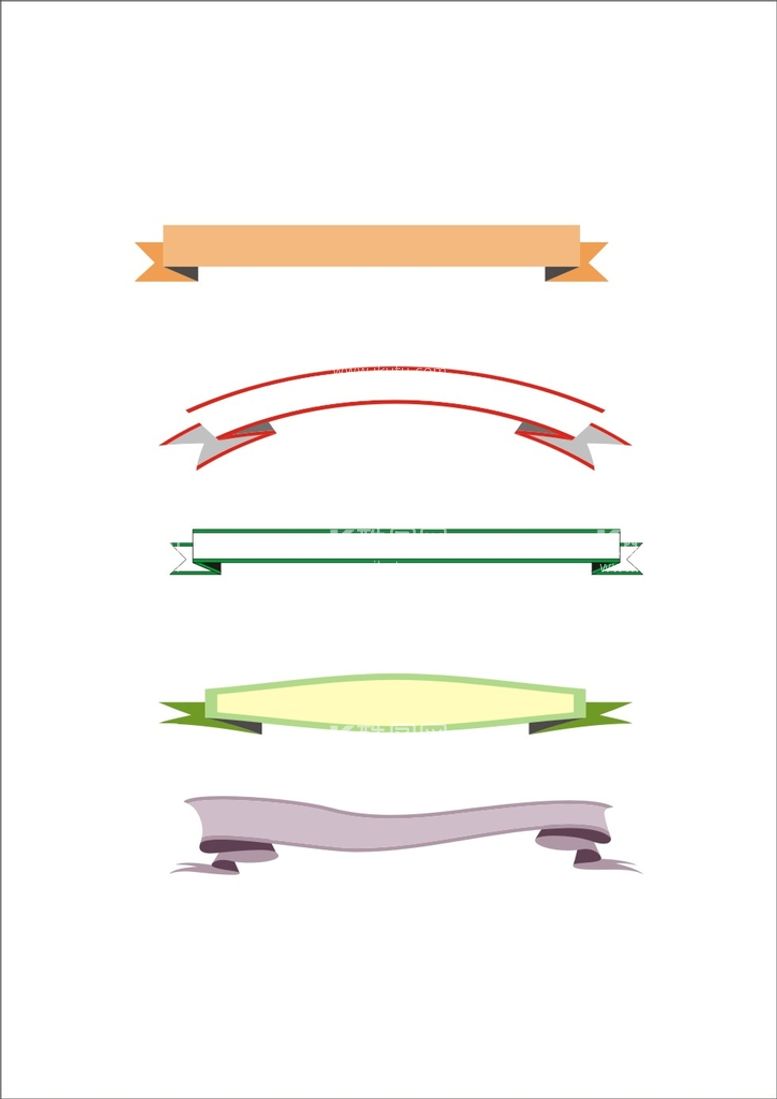 编号：57293910261716143868【酷图网】源文件下载-丝带小标题