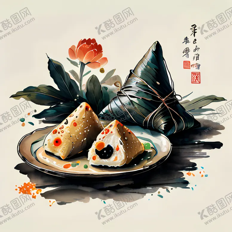 编号：65465101311951458327【酷图网】源文件下载-粽子插画