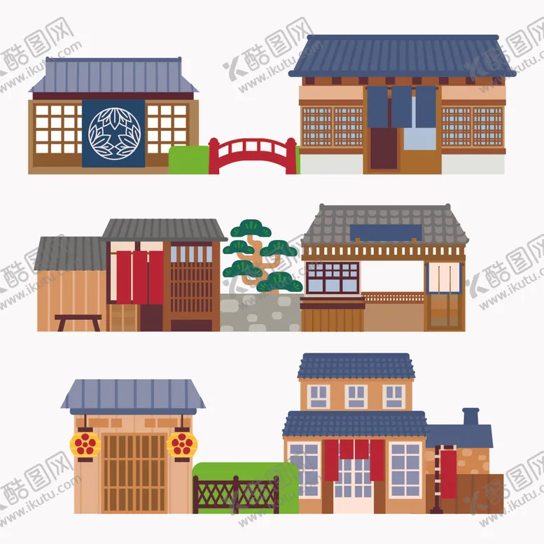 编号：11170112092325227571【酷图网】源文件下载-卡通建筑楼阁