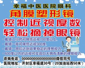 编号：86319709250622301483【酷图网】源文件下载-角膜塑形镜矫正原理示意图