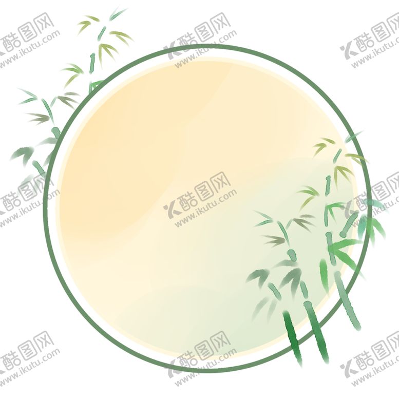 编号：19212807092100478859【酷图网】源文件下载-中国风竹边框