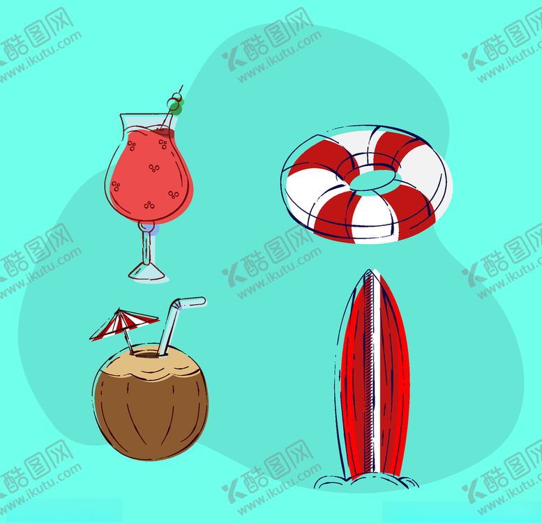 编号：71759106182213028495【酷图网】源文件下载-夏日元素