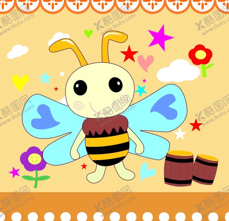 编号：48903609200636274467【酷图网】源文件下载-小蜜蜂