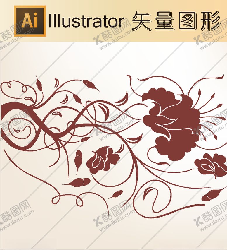 编号：18958909281542143880【酷图网】源文件下载-花草剪纸花草壁纸简洁手绘