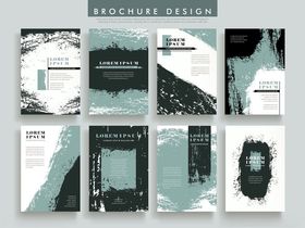 简约水墨风平面设计模板