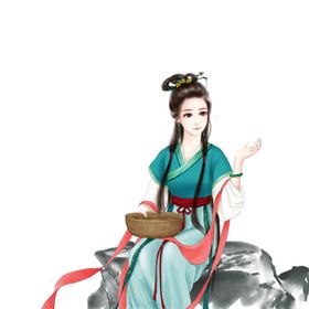 女性人物古风传统海报素材