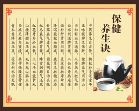 保健养生诀