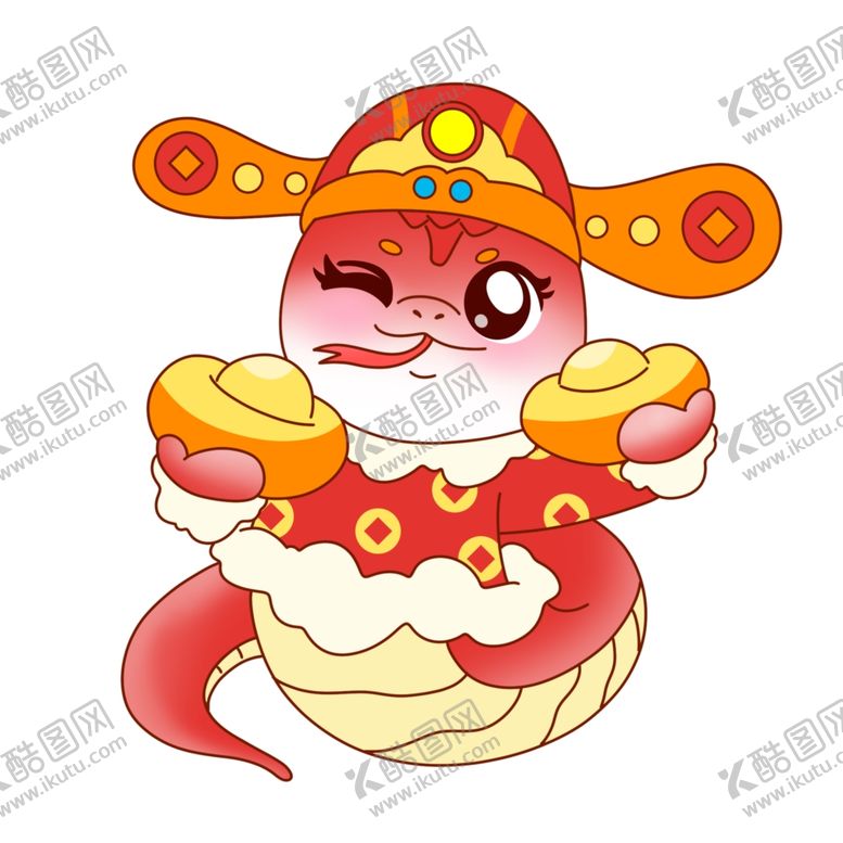 编号：19250901300204006828【酷图网】源文件下载-蛇年吉祥物