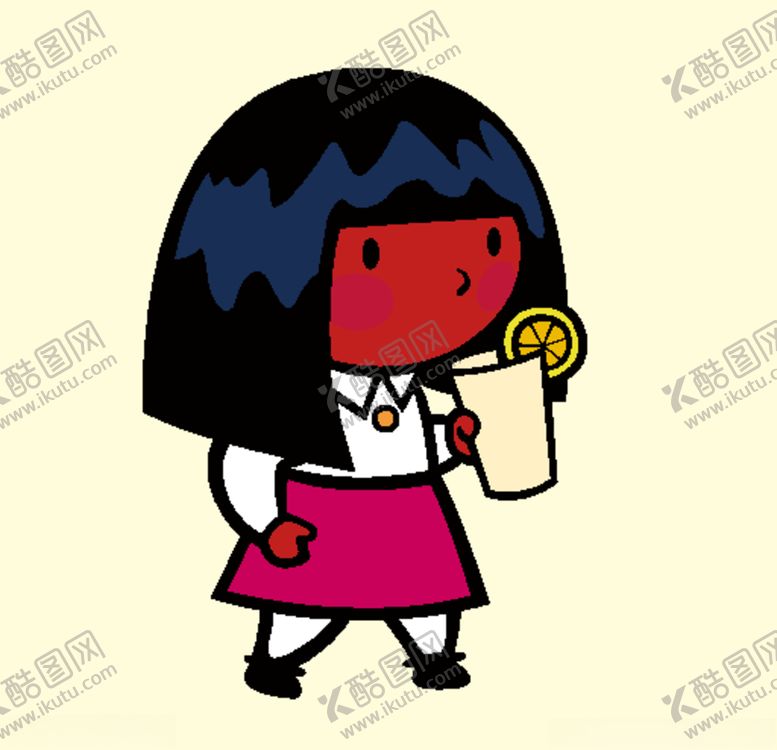 编号：86996010272305477965【酷图网】源文件下载-拿饮料的女生
