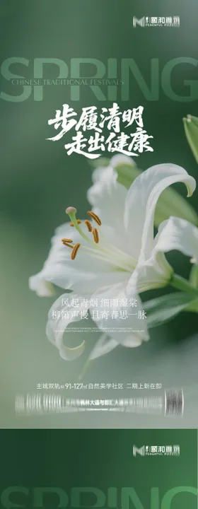 清明节气海报二十四春天