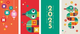 2025蛇年新元素新素材背景kv