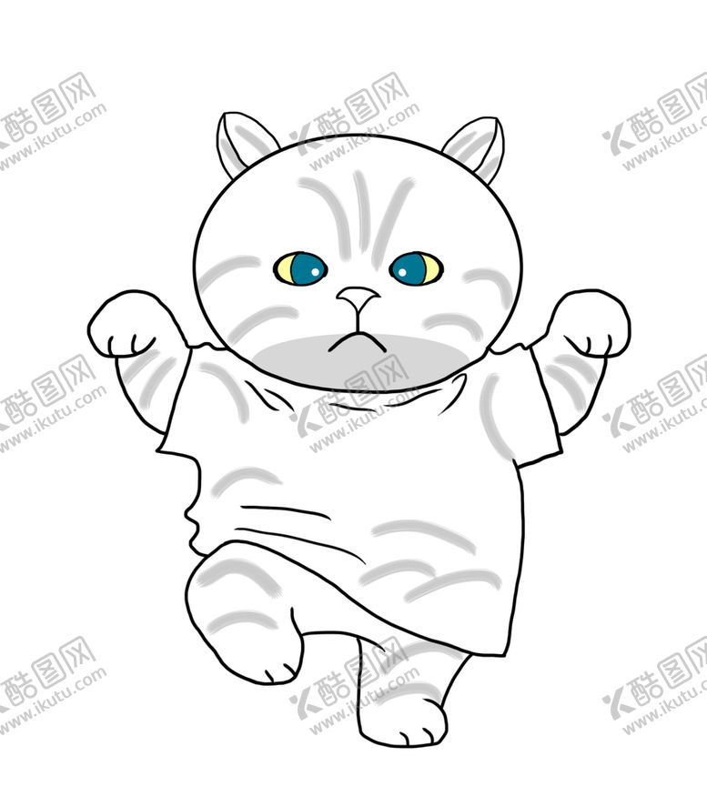 编号：95718009220642387458【酷图网】源文件下载-手绘小猫咪