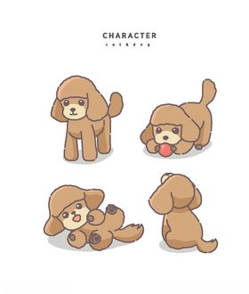 卡通小狗