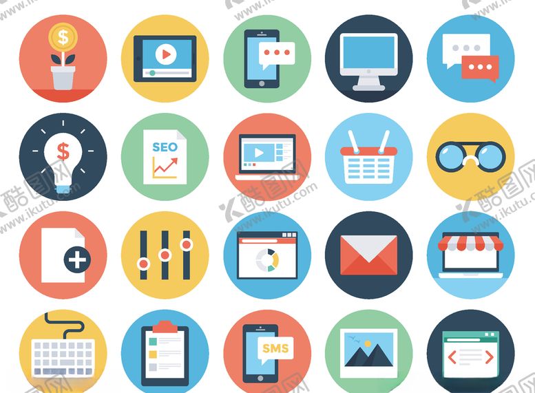 编号：76427610102253429343【酷图网】源文件下载-商务办公图标