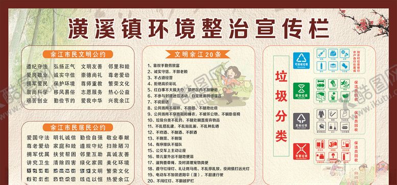 编号：12919410082239311993【酷图网】源文件下载-环境整治宣传栏