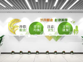 食堂餐厅文化墙设计