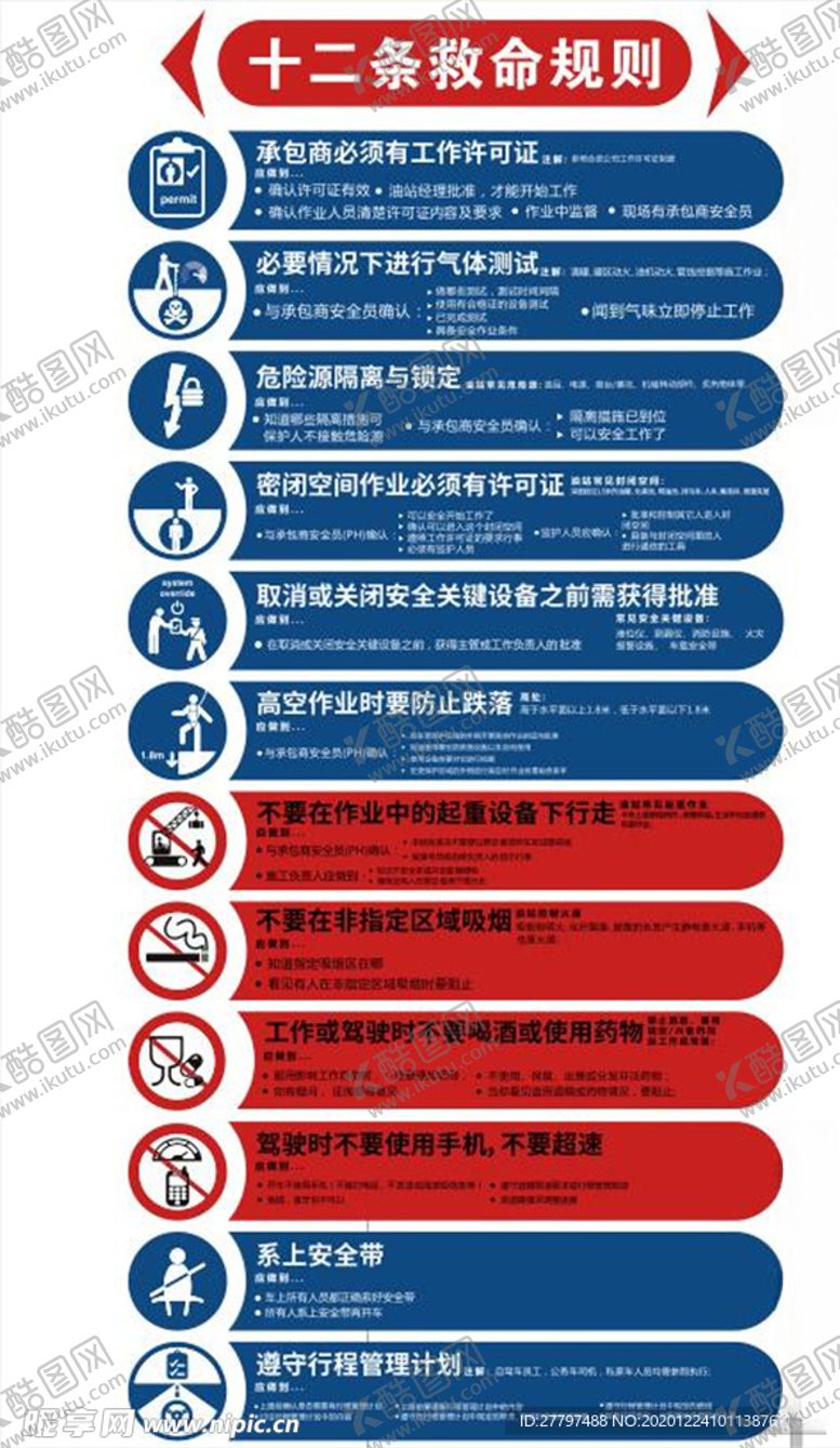 编号：46579406231939254715【酷图网】源文件下载-十二条救命规则