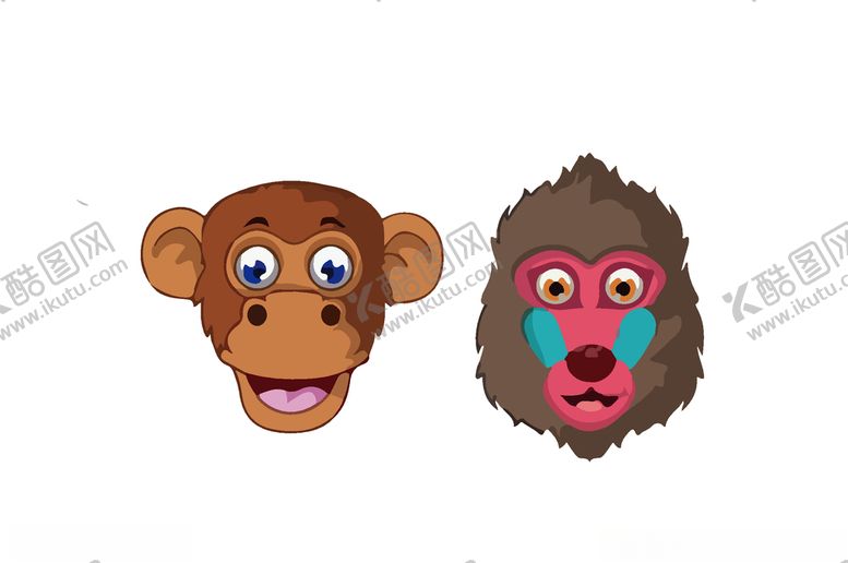 编号：17715009251705058991【酷图网】源文件下载-卡通头矢量图