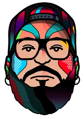 插画扁平风人物平面几何
