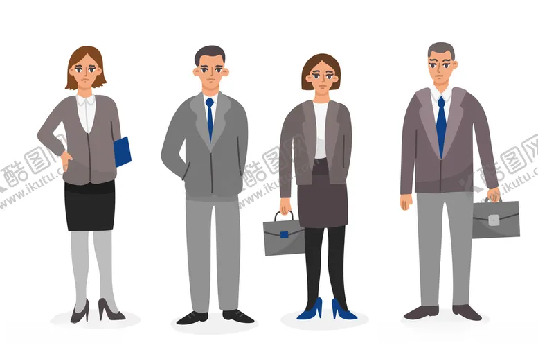 编号：24560709121951417916【酷图网】源文件下载-矢量卡通商务人物
