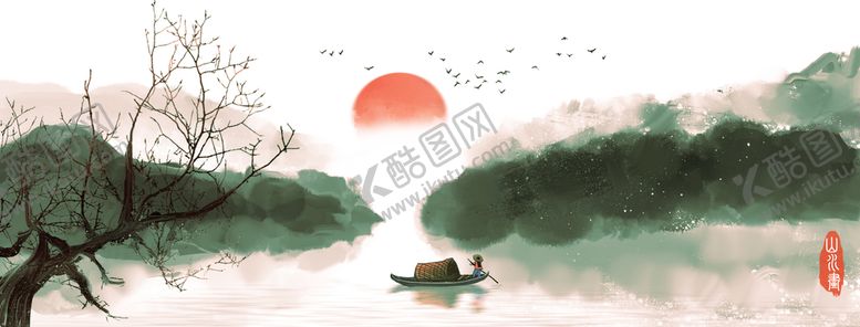 编号：28914009171132066284【酷图网】源文件下载-水墨画背景  