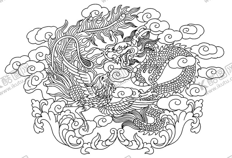 编号：64820109252157300624【酷图网】源文件下载-龙凤
