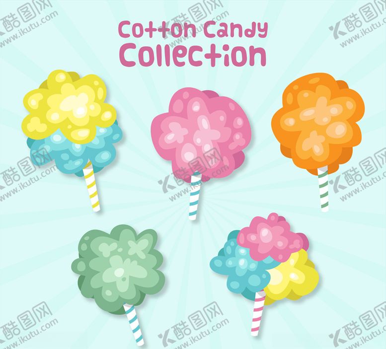 编号：29775909252237289039【酷图网】源文件下载-彩色棉花糖设计矢量素材