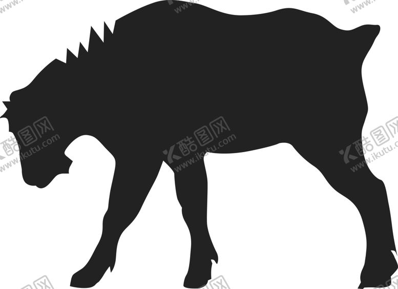编号：92557705010032334547【酷图网】源文件下载-动物剪影