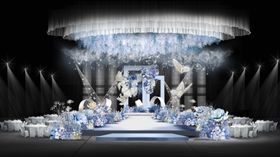 蓝色婚礼效果图