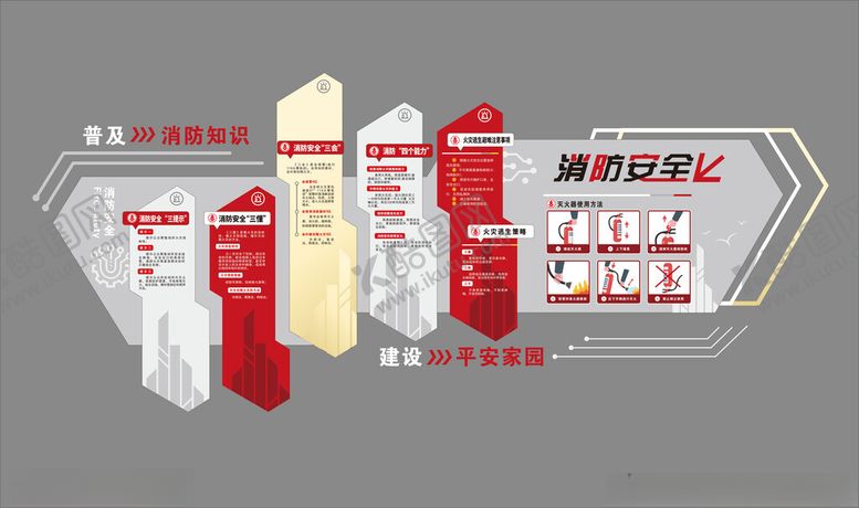 编号：30241304250235272650【酷图网】源文件下载-消防安全文化墙