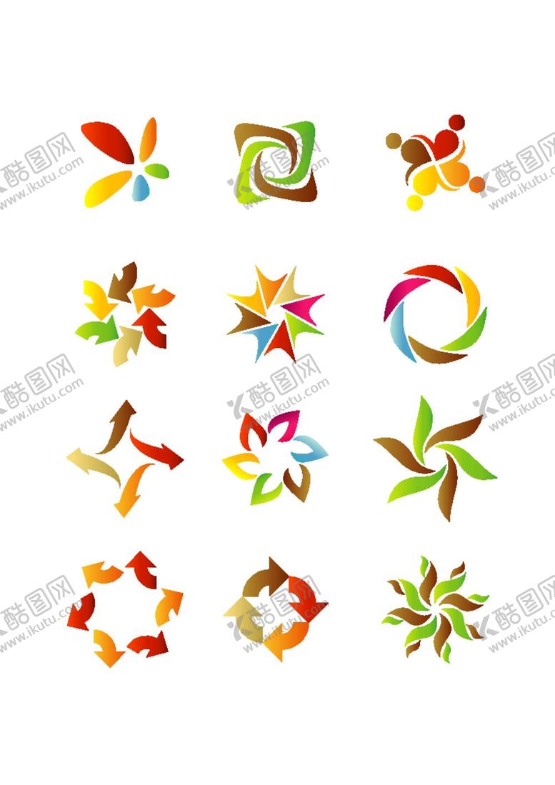 编号：03957609251743030924【酷图网】源文件下载-抽象标志设计矢量图
