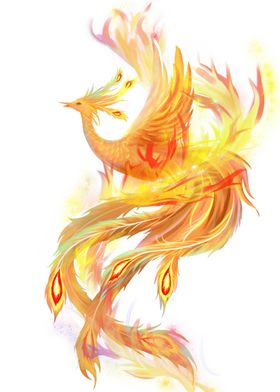 国潮凤凰插画