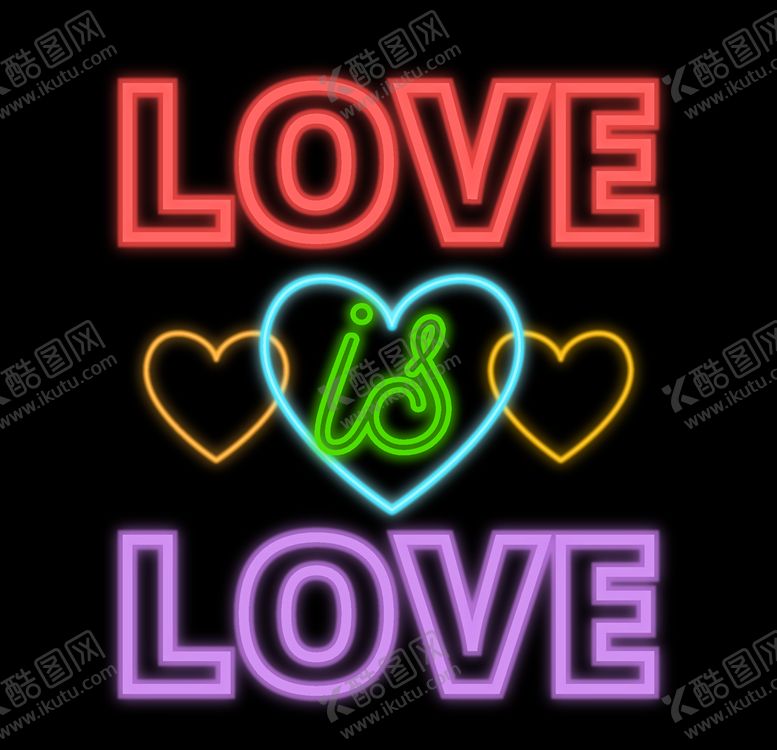 编号：45623609281955405939【酷图网】源文件下载-霓虹英文字体设计