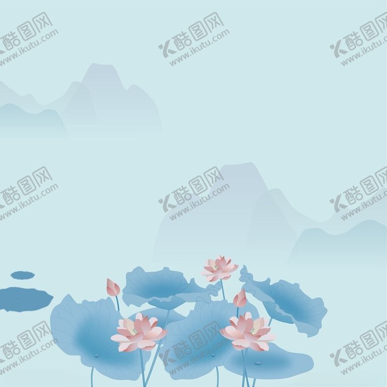编号：94136201300832374460【酷图网】源文件下载-水墨荷花背景