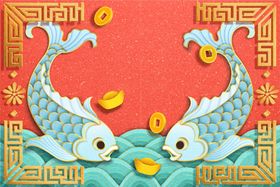 春节剪纸banner