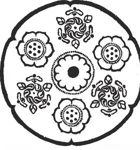 镂空花图案仿古屏风铁艺雕