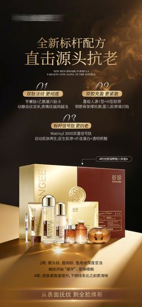 医美美业护肤品抗衰套盒海报
