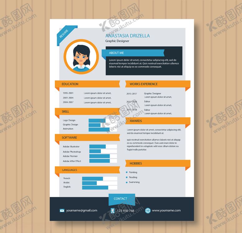 编号：35547009221458427843【酷图网】源文件下载-简历模板