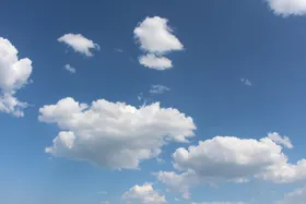 蓝天白云朵空彩