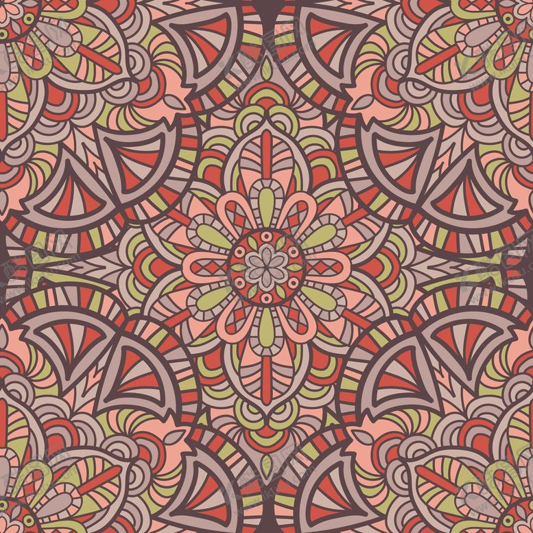 编号：22584609180117185246【酷图网】源文件下载-古典多彩底纹