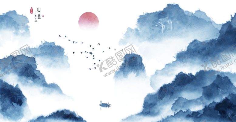 编号：42539904231215149072【酷图网】源文件下载-国画山水画