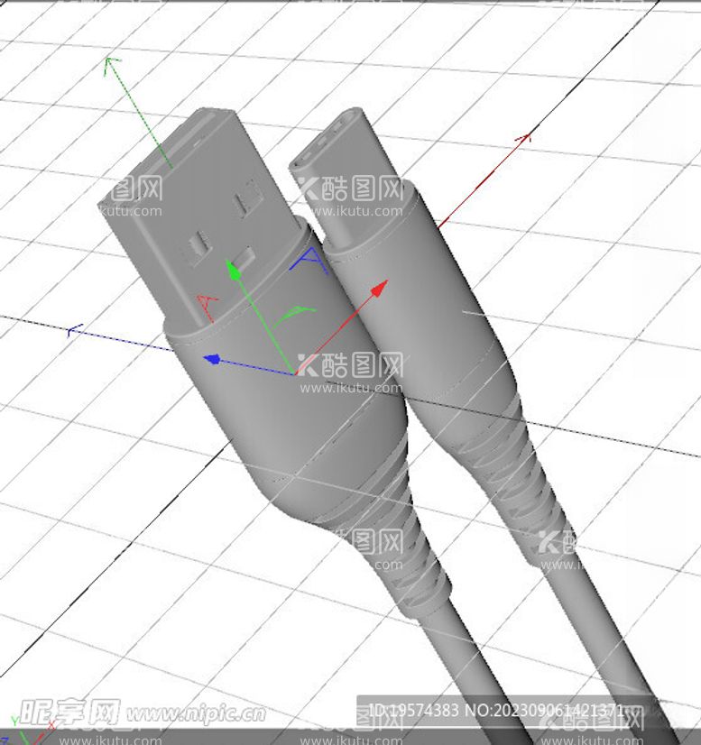 编号：22045012151344136187【酷图网】源文件下载-C4D模型数据线