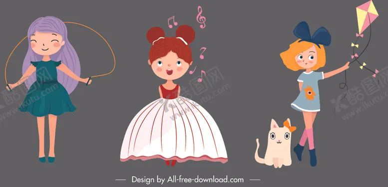 编号：44215609281622571275【酷图网】源文件下载-卡通小孩