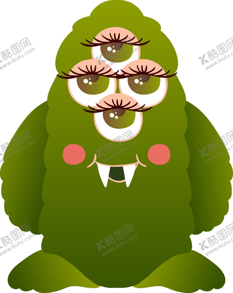 编号：81838902012330079918【酷图网】源文件下载-卡通怪物角色