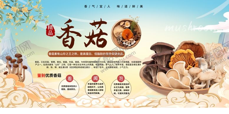 编号：50601210152153008495【酷图网】源文件下载-香菇蘑菇海报