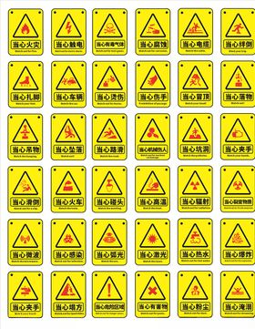 当心标识警示标识