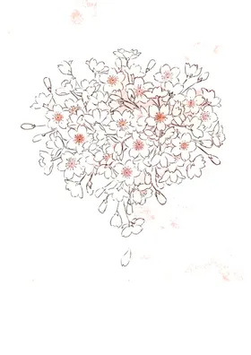 手绘粉色樱花免扣素材图片